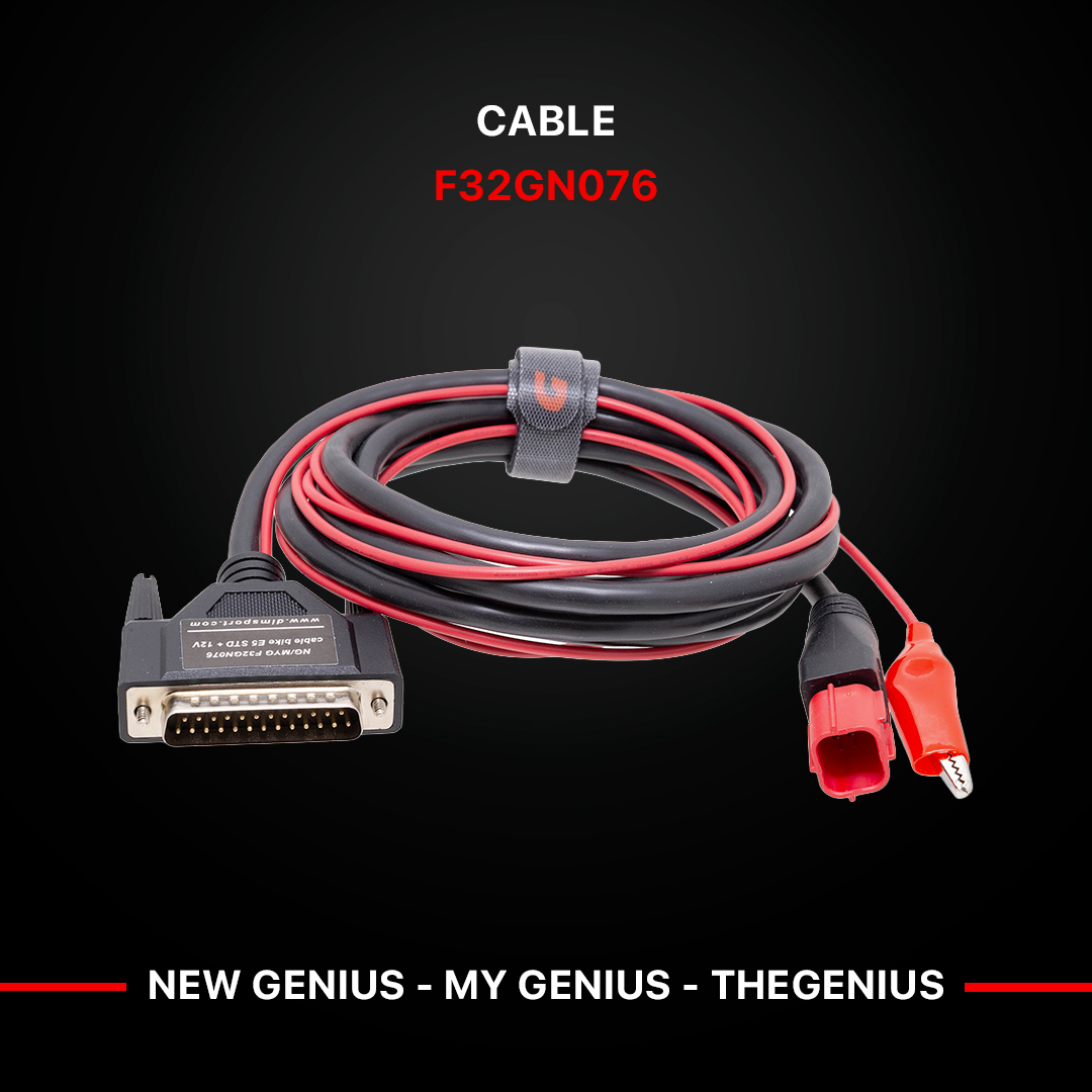 STANDARD OBDII CONNECTOR FOR EURO5 BIKES WITH 12V ADDITIONAL WIRE