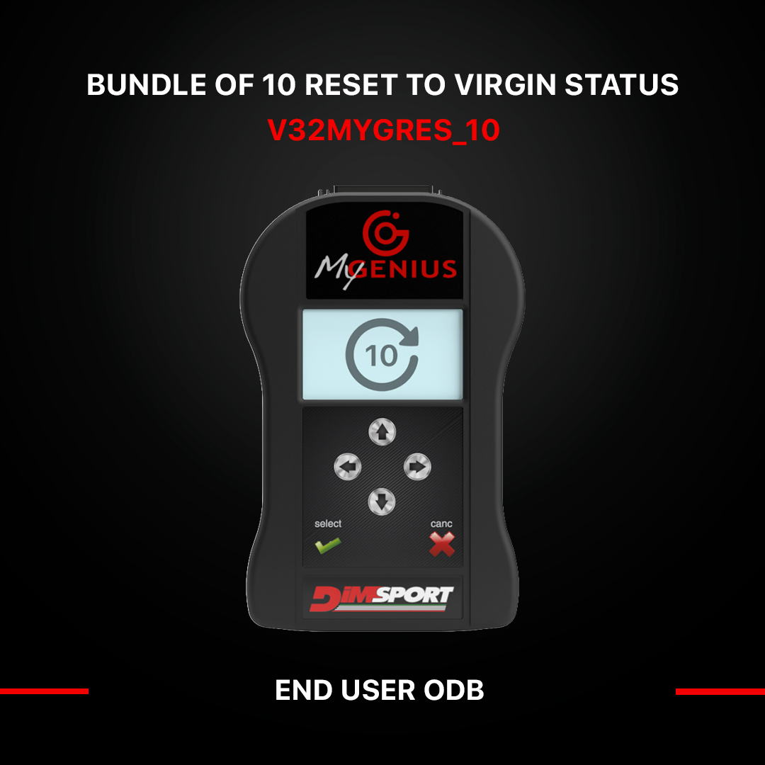 BUNDLE OF 10 RESET TO VIRGIN STATUS FOR MY GENIUS