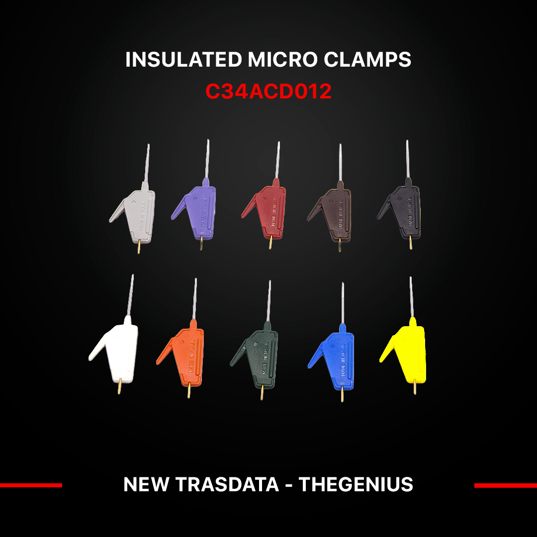 SET OF 10 INSULATED MICRO CLAMPS 0.025" FOR DIRECT CONNECTIONS TO CPUs